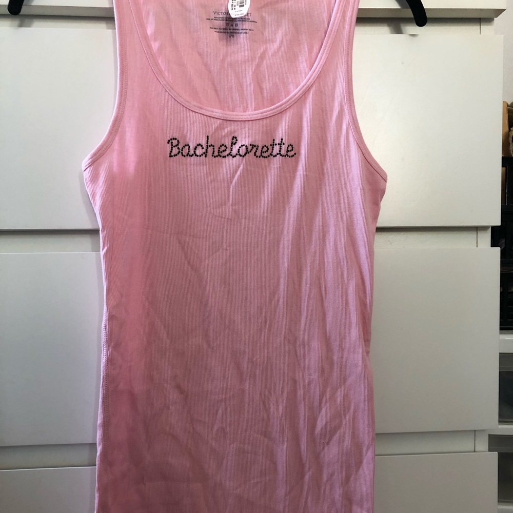VICTORIAS SECRET - bachelorette pink tank